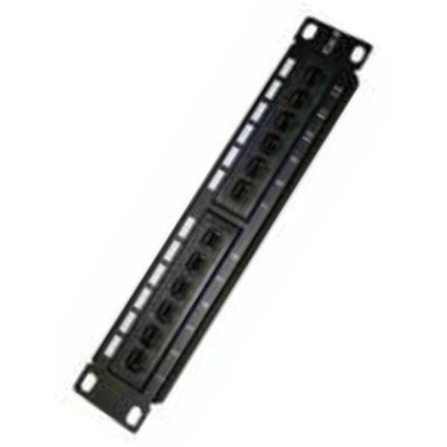 Patch Panel 12 UTP-Poorten Categorie 6 Monolyth RACNINPP1210U6 10"