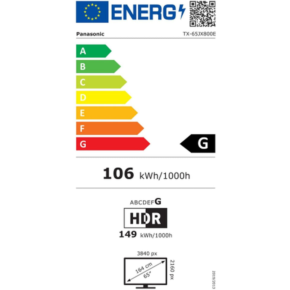 TV Panasonic TX65JX800EZ Android TV 65" LED 4K Ultra HD