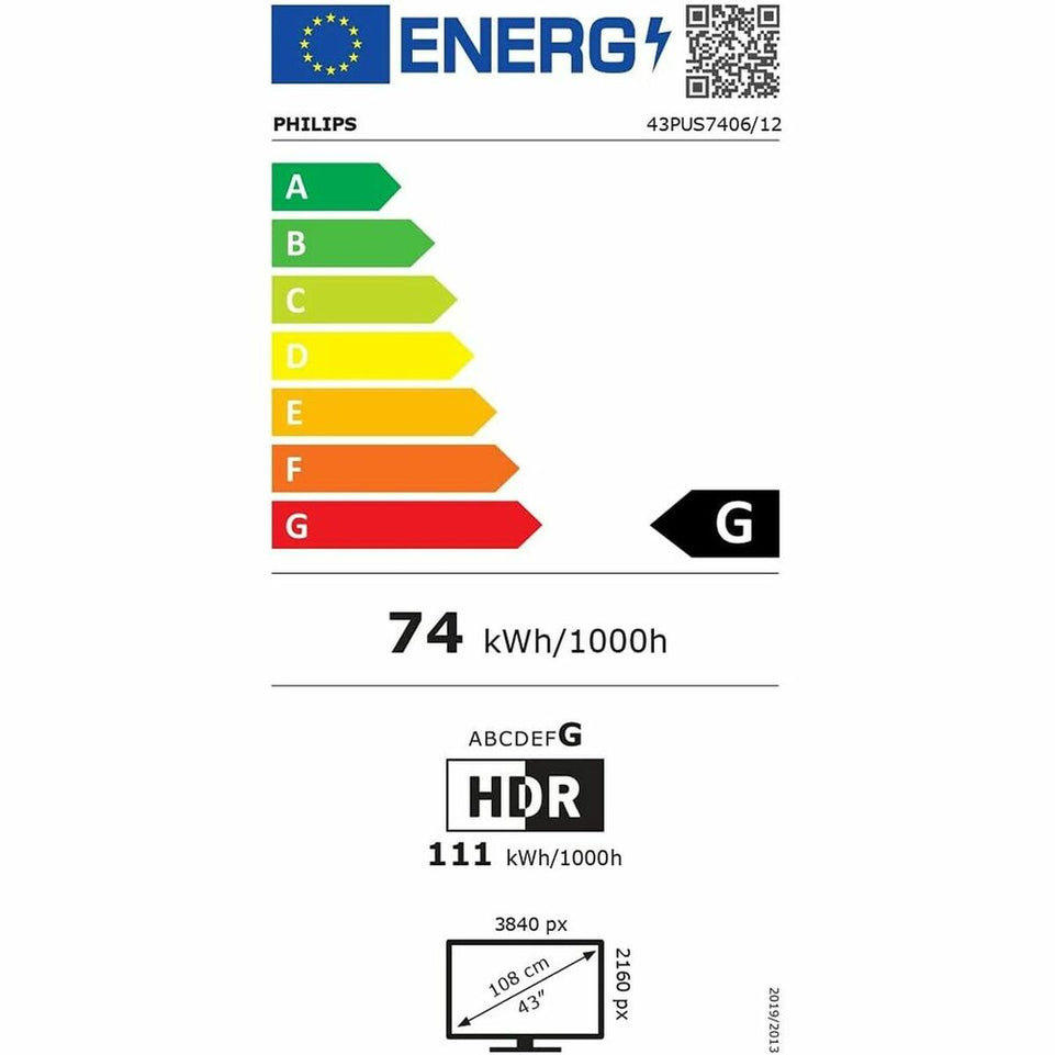 Smart TV Philips 43PUS7406/12 Wi-Fi LED 43" 4K Ultra HD