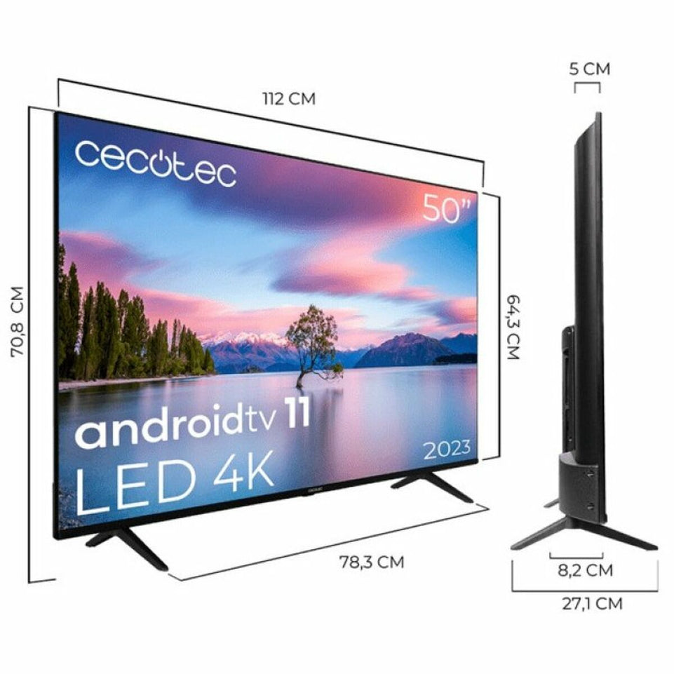 Smart TV Cecotec A1 Series ALU10050 Zwart 50" 50 Hz