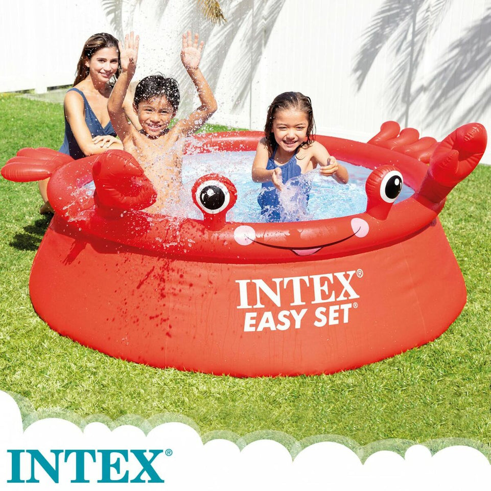 Opblaasbaar Kinderzwembad Intex Easy Set Rood Krab 880 L 183 x 51 x 183 cm (2 Stuks)