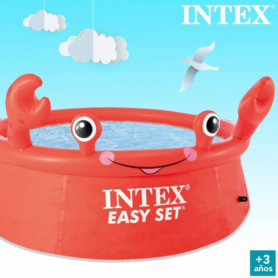 Opblaasbaar Kinderzwembad Intex Easy Set Rood Krab 880 L 183 x 51 x 183 cm (2 Stuks)