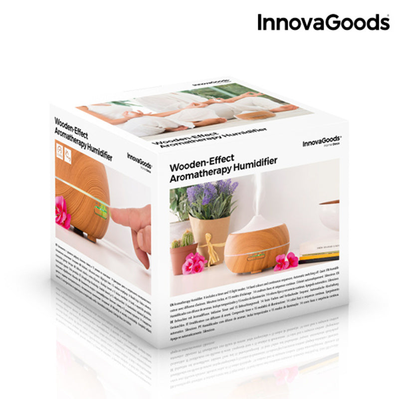 Aromaverstuiver bevochtiger met meerkleurige LED InnovaGoods IG812706 300 ml (Refurbished B)