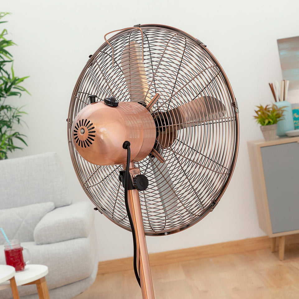 Staande ventilator Copper Retro InnovaGoods Ø 40 cm 55W (Refurbished C)