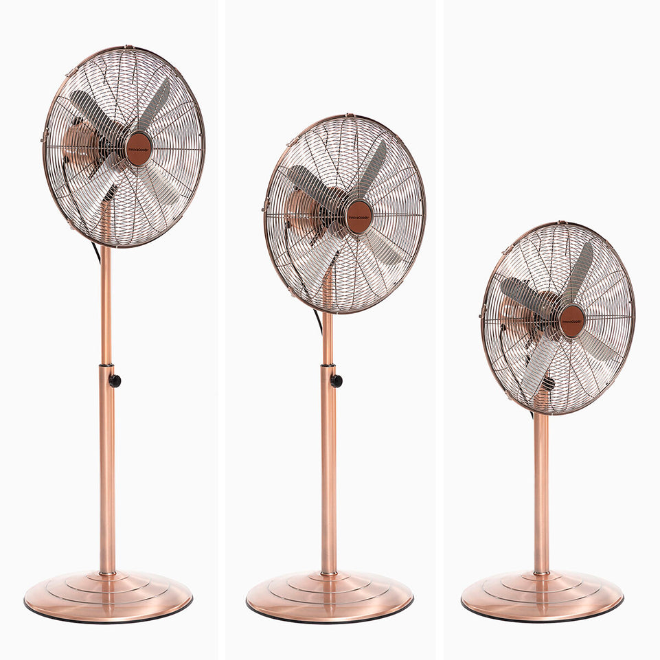 Staande ventilator Copper Retro InnovaGoods Ø 40 cm 55W (Refurbished C)