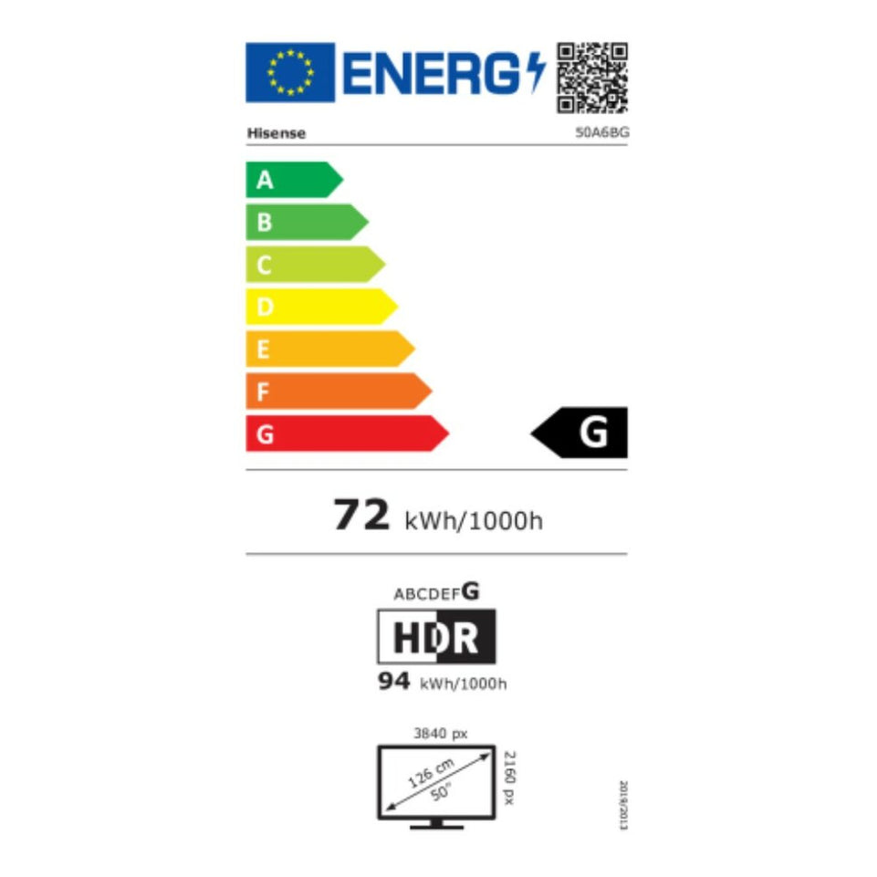 Smart TV Hisense 50A6BG 4K Ultra HD 50" QLED